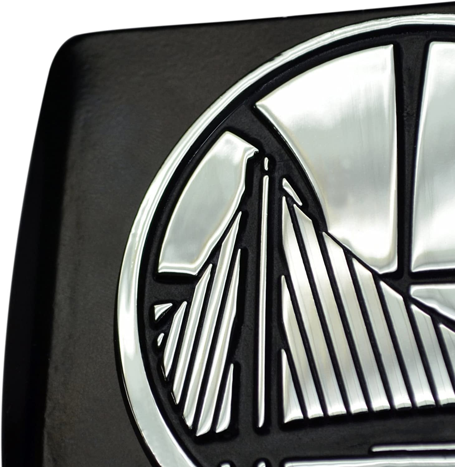 San Diego Padres Solid Black Metal Hitch Cover with Metal Emblem 2 Inch Square Type III