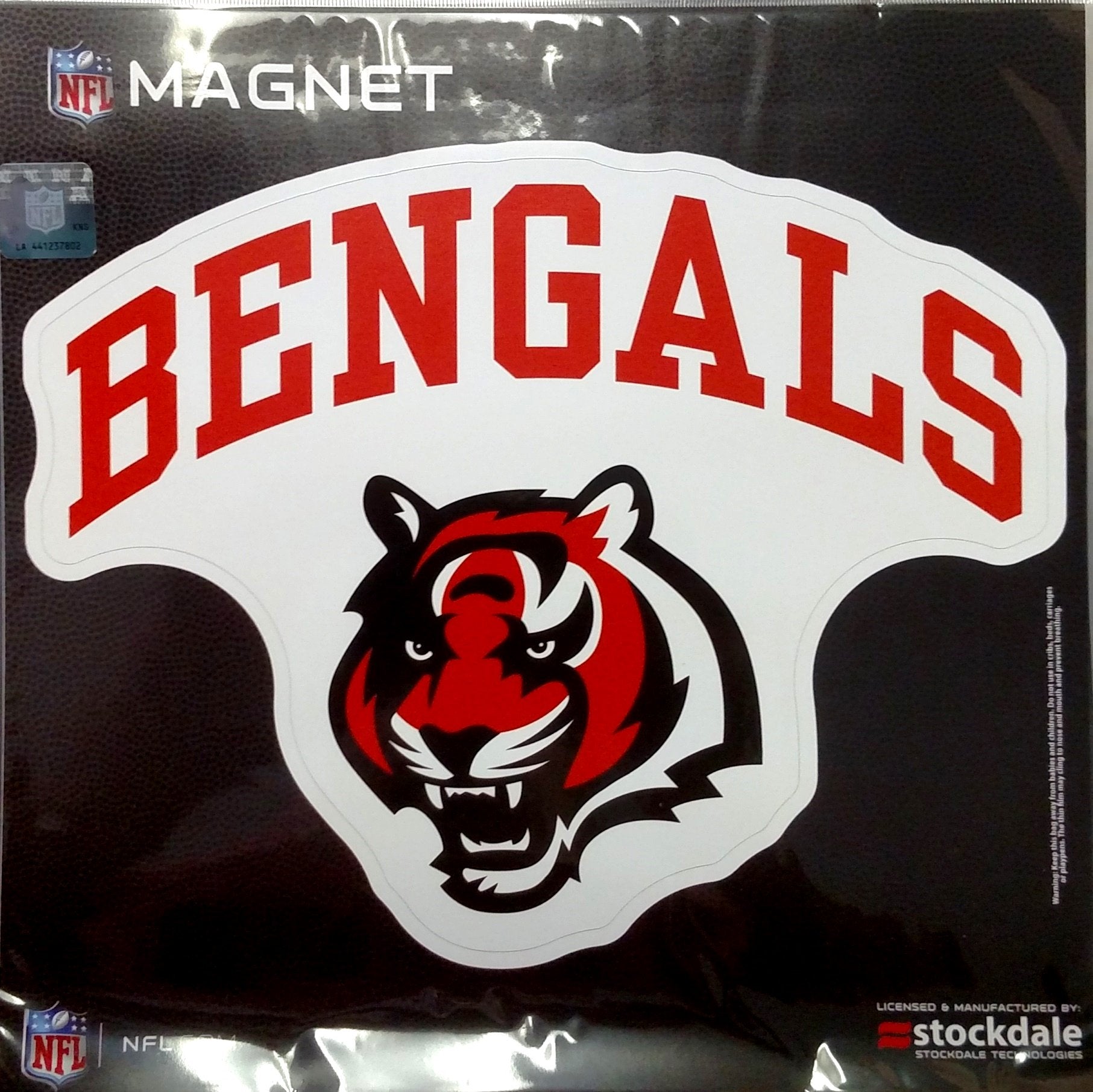Cincinnati Bengals 12 Inch Magnet, Arch Design, Vinyl Die Cut, Auto Home, Heavy Duty, Officially Licensed