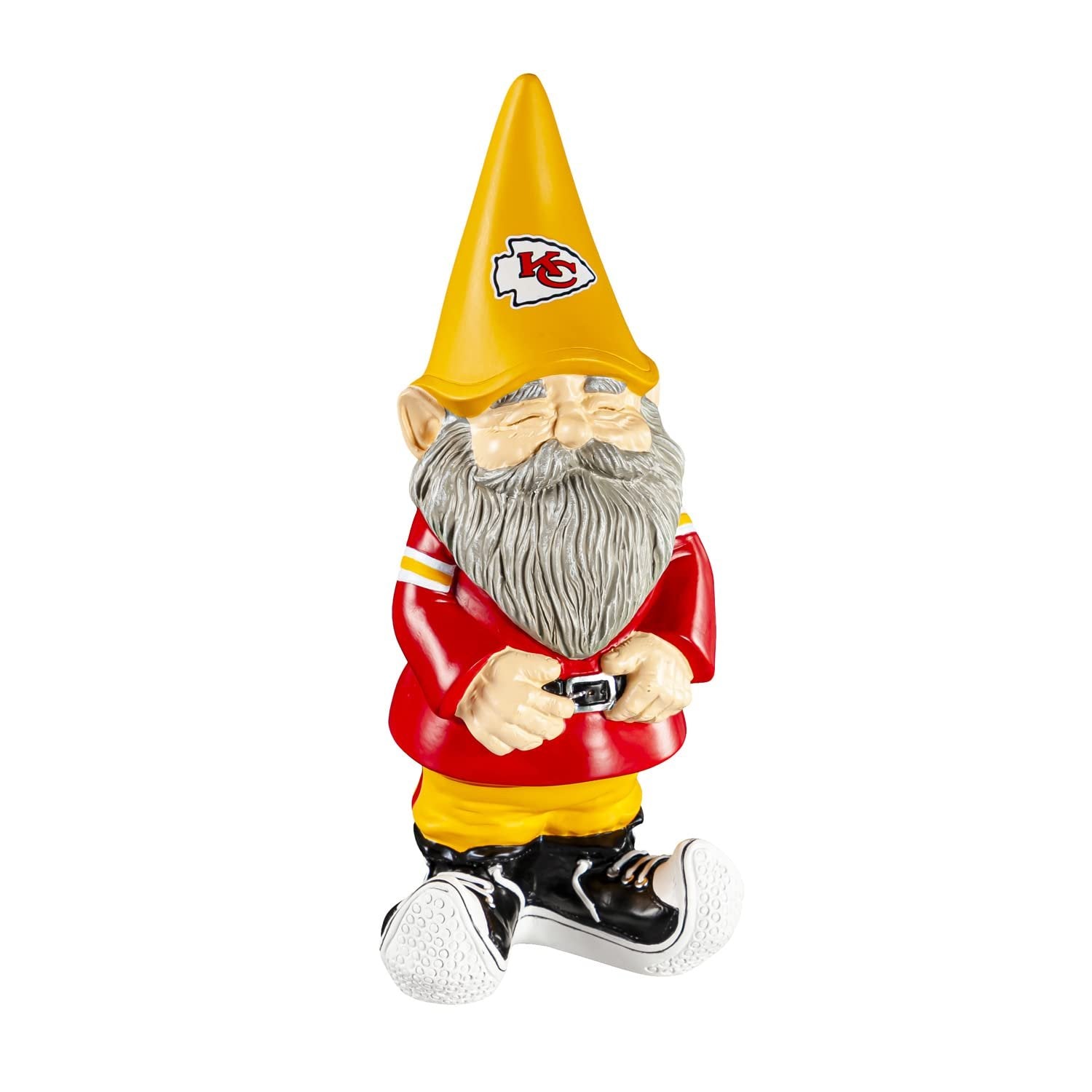 Kansas City Chiefs Garden Gnome, 11 Inch Hand Painted Resin Statue, Indoor Outdoor Decor, Officially Licensed