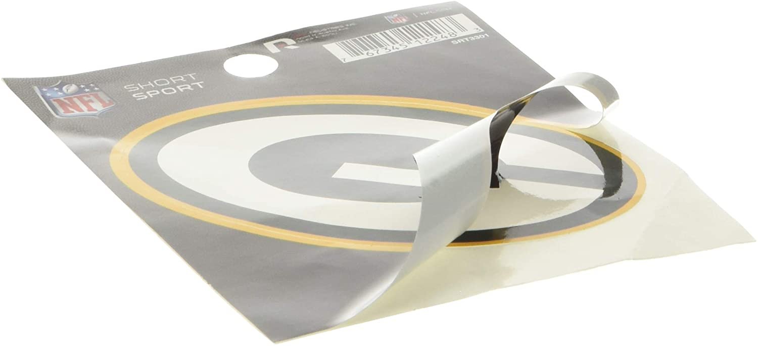 NFL Rico Industries Die Cut Team Logo Short Sport Sticker, Green Bay Packers