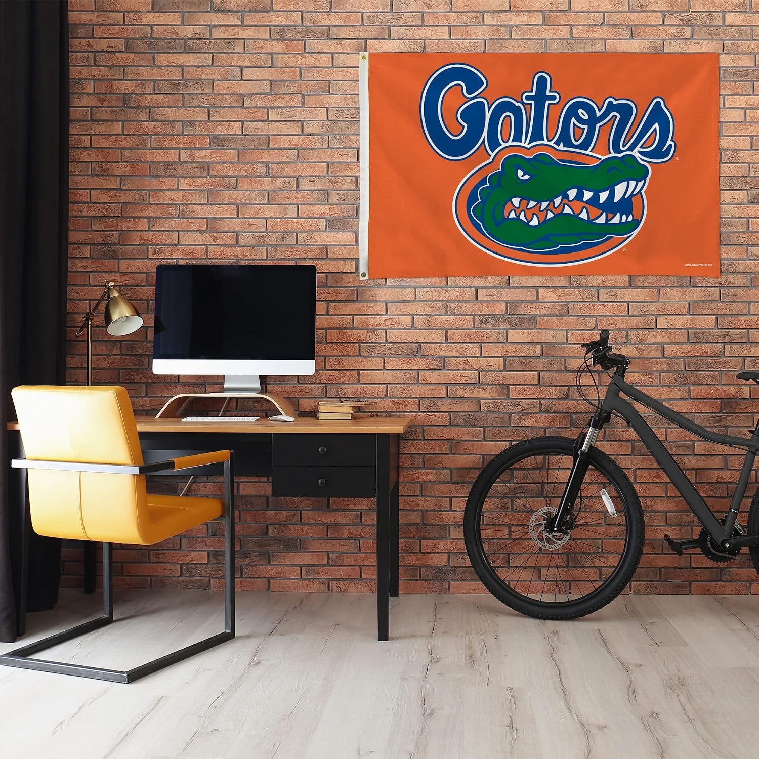 University of Florida Gators Premium 3x5 Feet Flag Banner, Logo Design, Metal Grommets, Outdoor Indoor, Single Sided, Officially Licensed