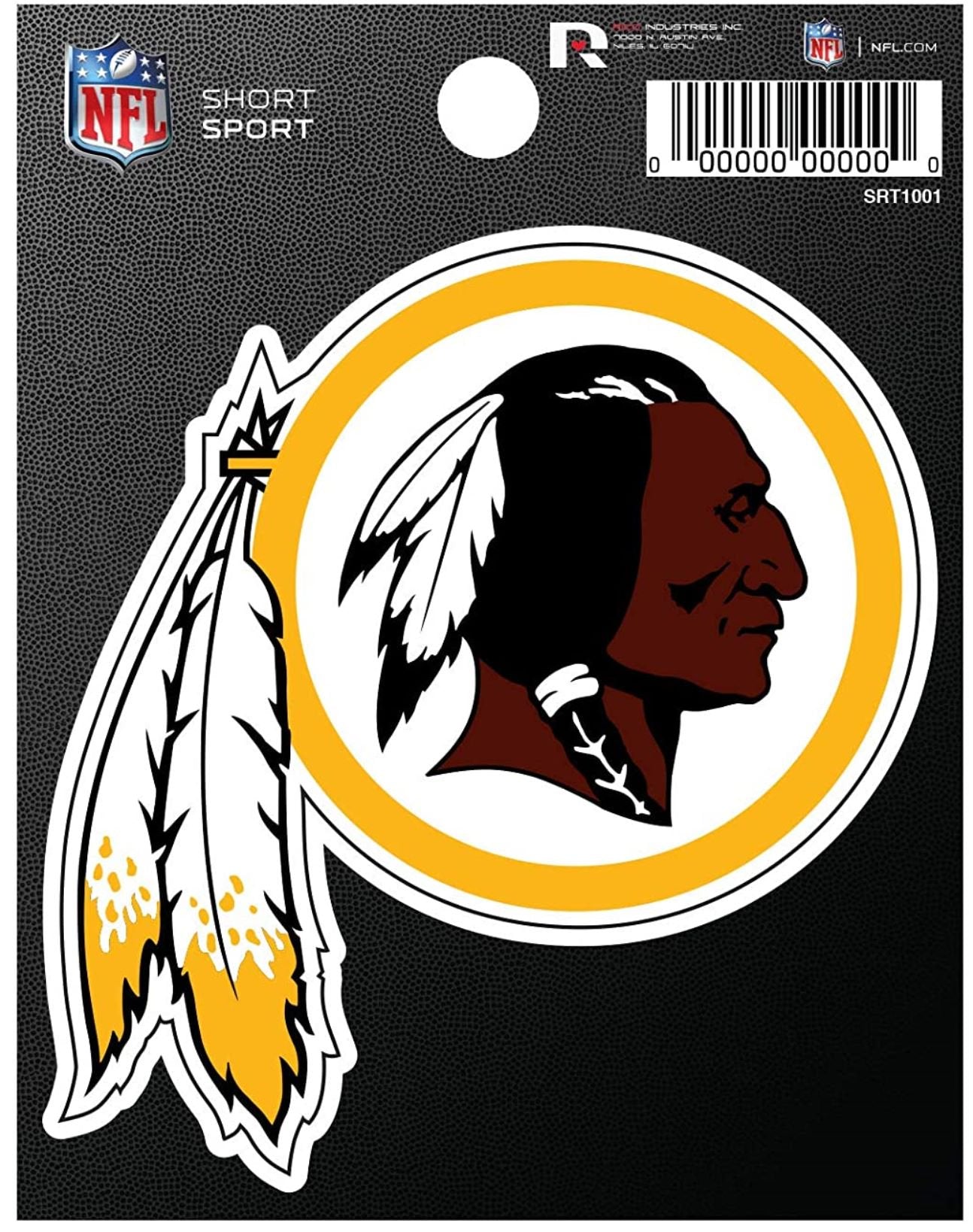 Washington Redskins Retro Logo Commanders 3 Inch Sport Decal Sticker, Flat, Vinyl, Auto or Home, Officially Licensed