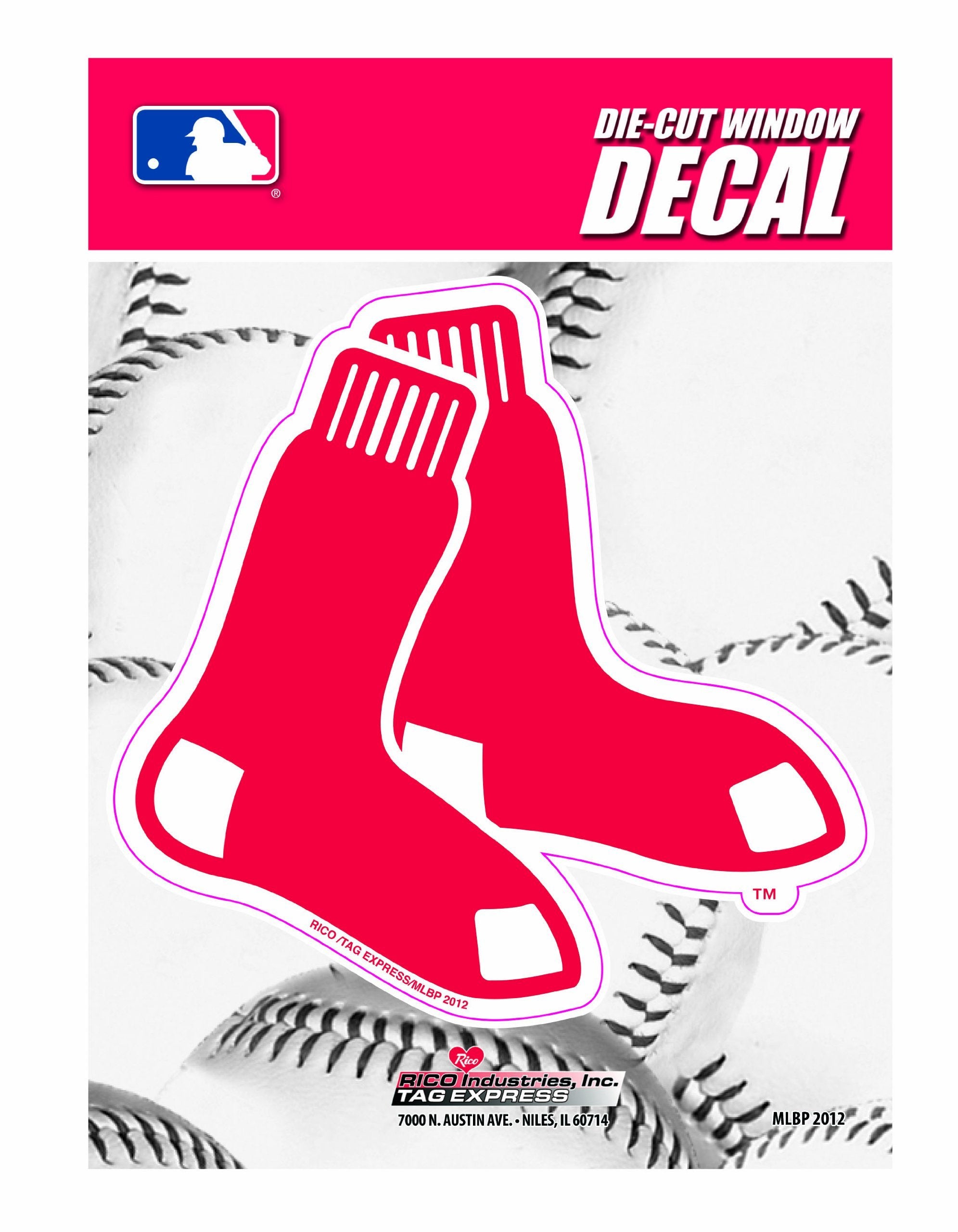 Boston Red Sox 5 Inch Vinyl Die Cut Decal Sticker, Full Adhesive Backing, Peel & Stick