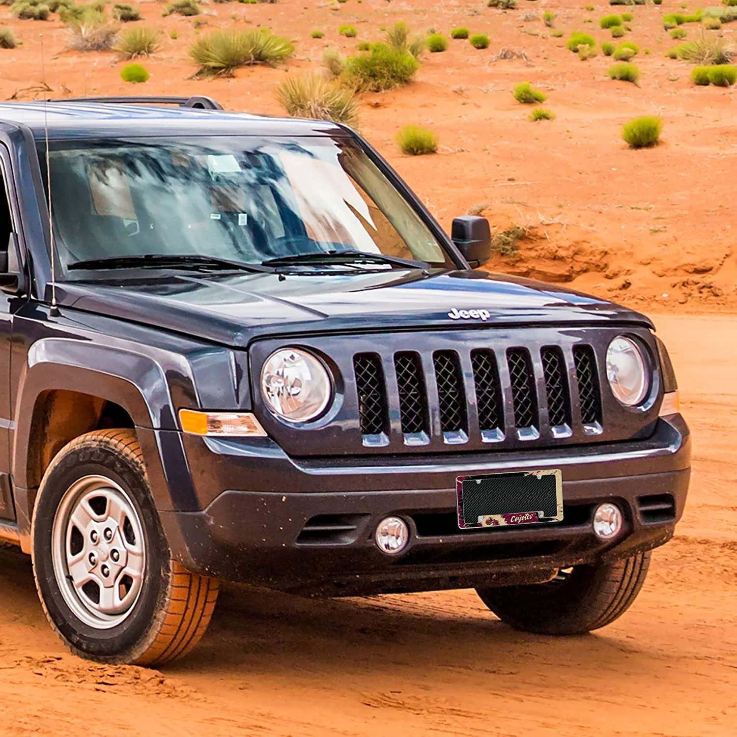 Arizona Coyotes Metal License Plate Frame Chrome Tag Cover Tie Dye Design 6x12 Inch