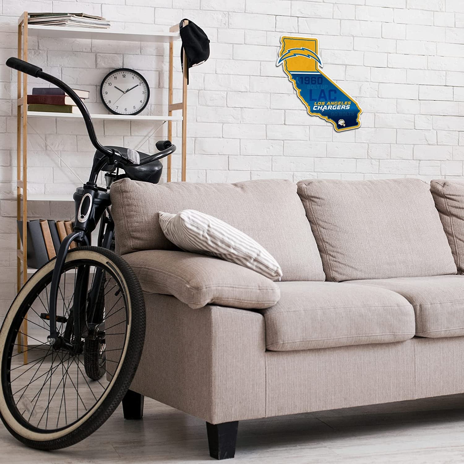 Los Angeles Chargers Pennant State Shape 18 Inch Soft Felt