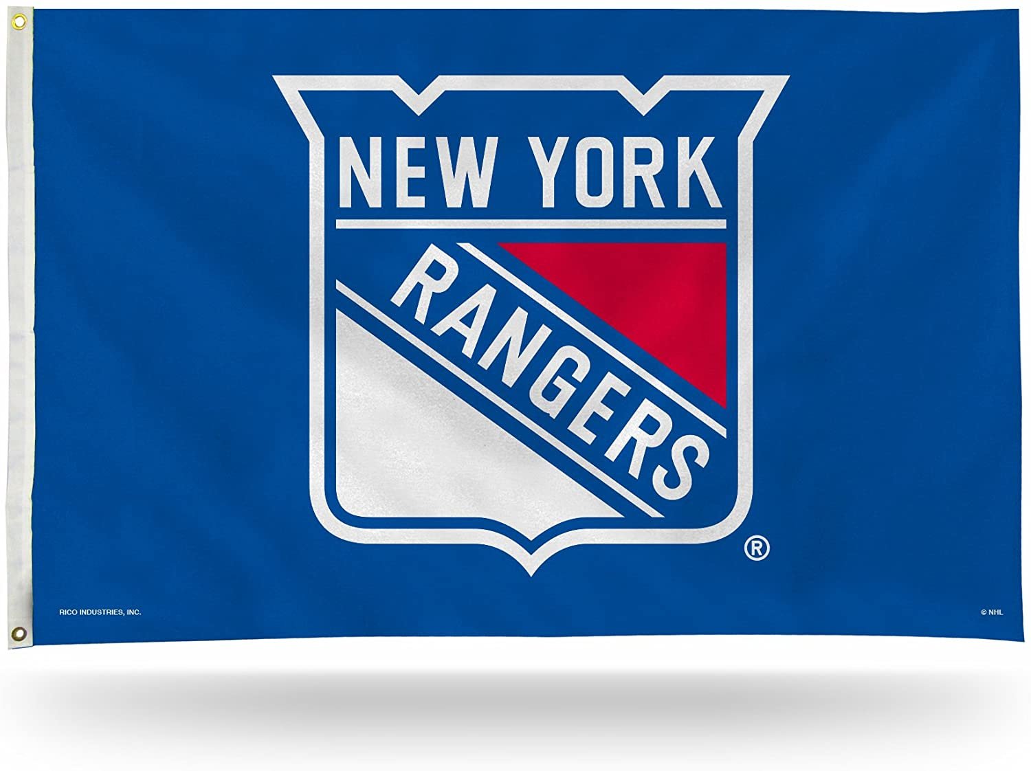 New York Rangers Premium 3x5 Feet Flag Banner, Logo Design, Metal Grommets, Outdoor Use, Single Sided