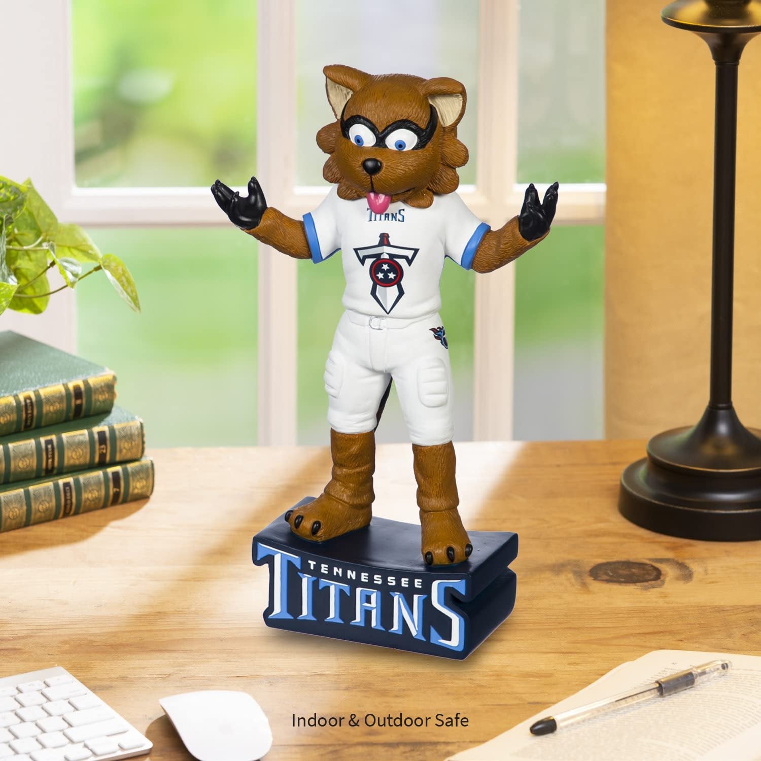 Tennessee Titans Team Mascot Garden Statue, Hand Painted Resin, 12 Inch, Indoor Outdoor Decorative Sports Mascot, Officially Licensed