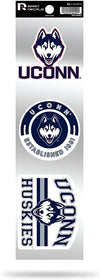 Connecticut Huskies 3-Piece Retro Spirit Decals
