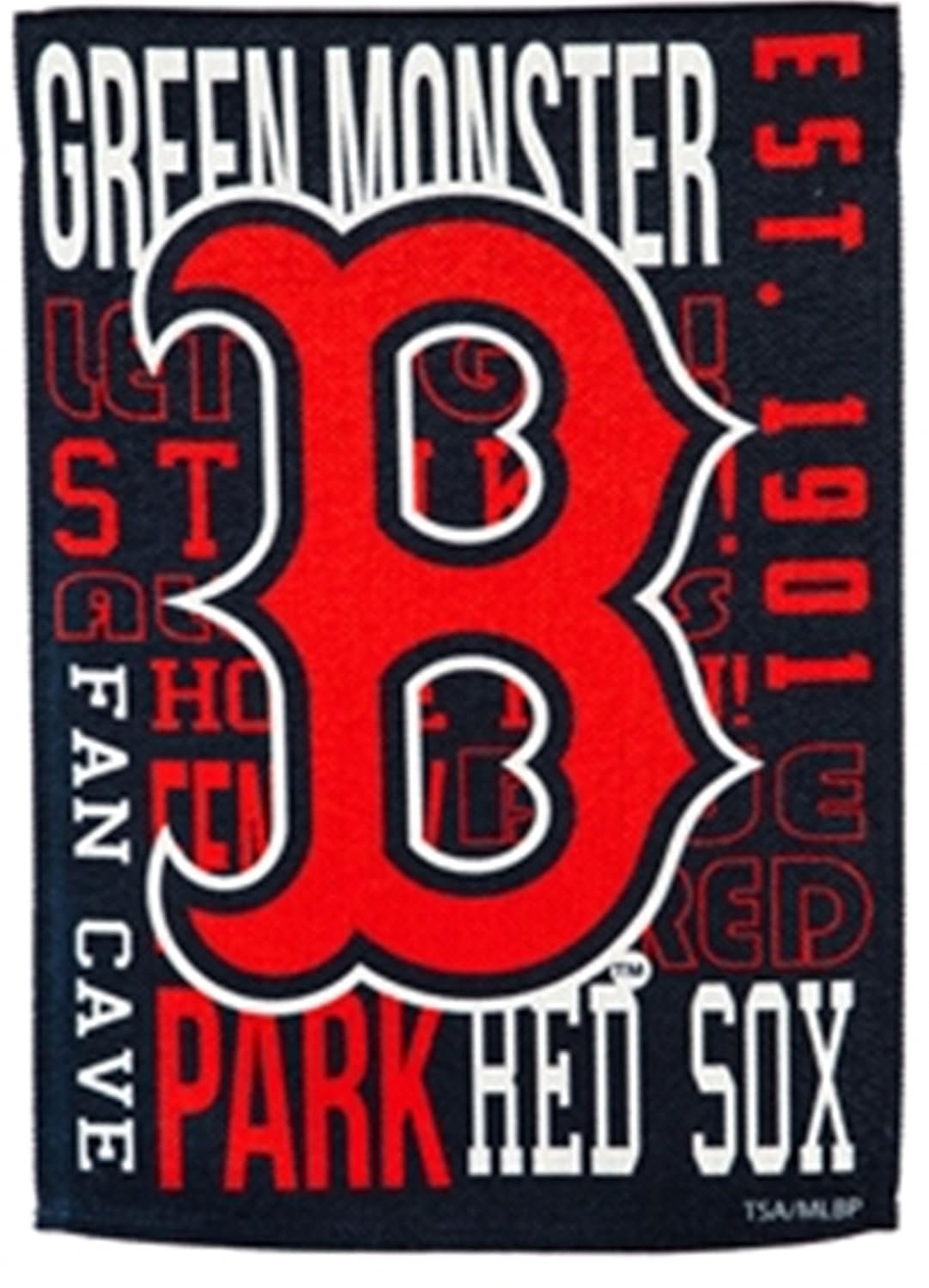 Boston Red Sox Premium Double Sided Vertical House Banner Flag, Fan Rules Design, Linen, 28x44 Inch, Officially Licensed