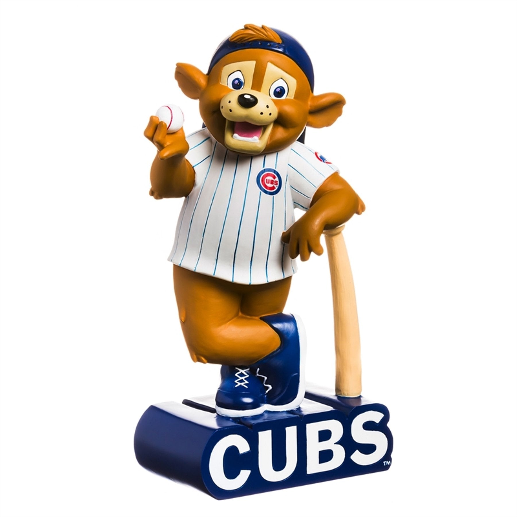 Chicago Cubs Team Mascot Garden Statue, Hand Painted Resin, 12 Inch, Indoor Outdoor Decorative Sports Mascot, Officially Licensed
