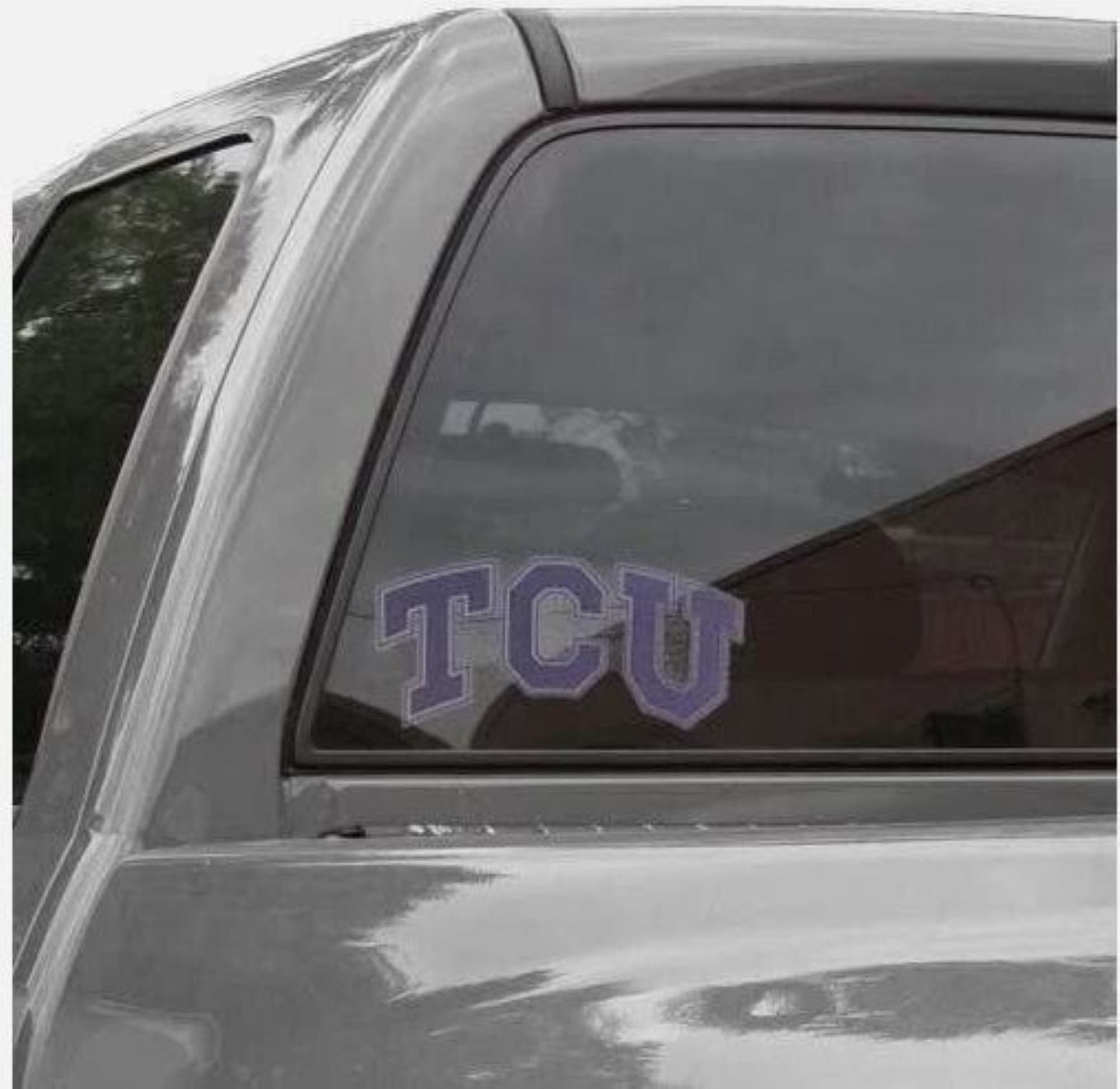 Texas Christian University Horned Frogs Tcu 8 Inch Preforated Window Film Decal Sticker, One-Way Vision Technology, Peel & Stick Application, Officially Licensed