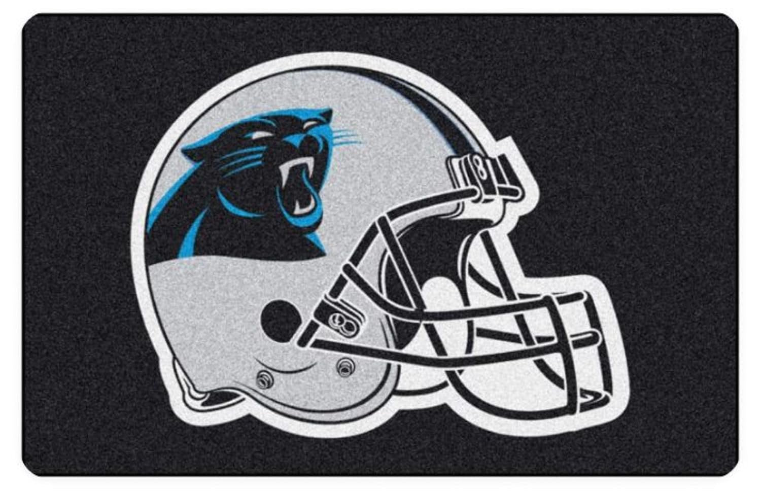 Carolina Panthers Floor Mat Area Rug, 20x30 Inch, Nylon, Anti-Skid Backing, Officially Licensed
