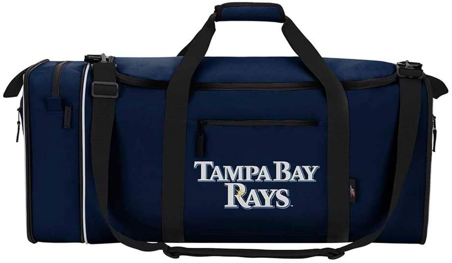 Tampa Bay Rays Premium Duffel Bag, 28x12x11 Inch, Team Color, Heavy Duty, Steal Design, Officially Licensed