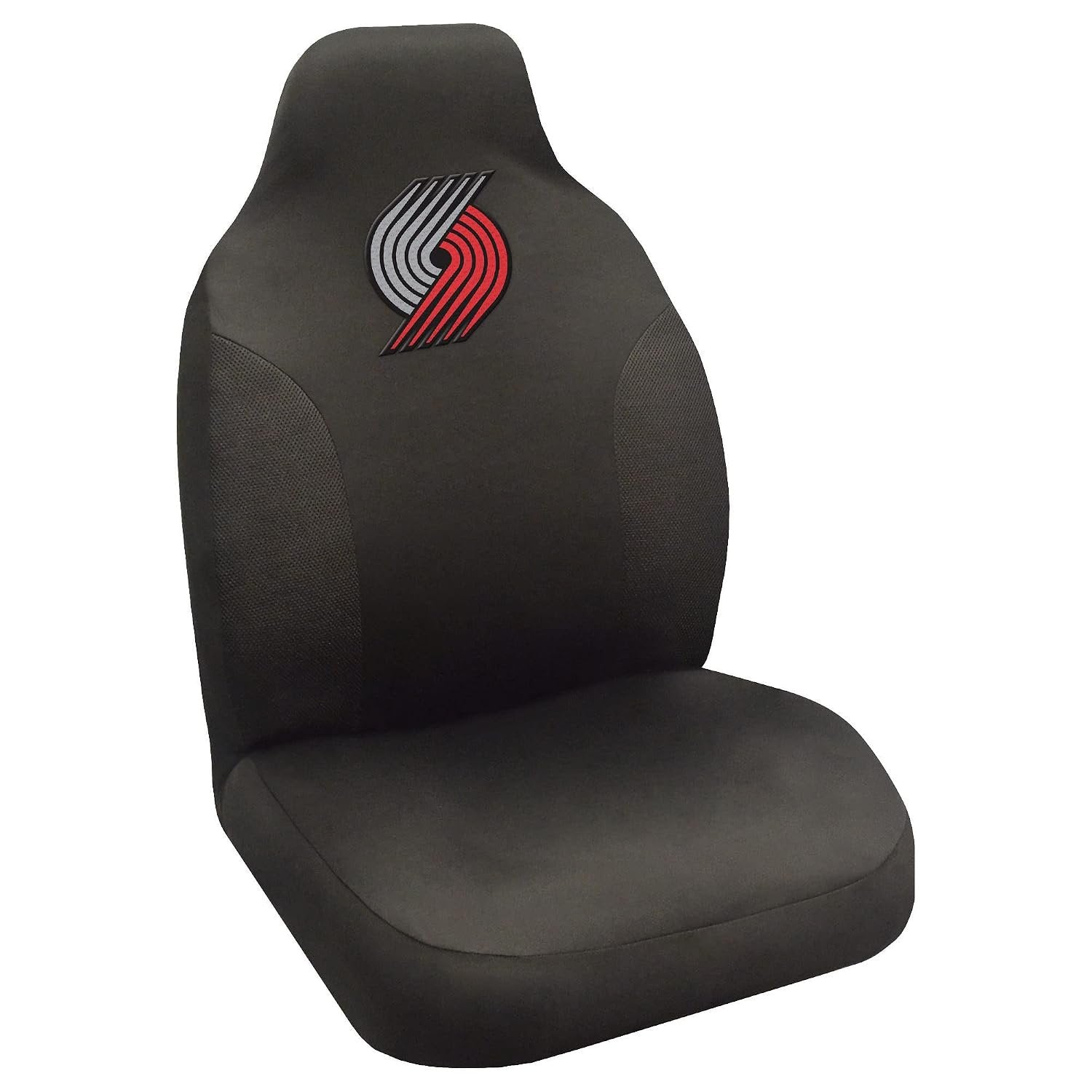 Portland Trail Blazers Premium Embroidered Black Auto Bucket Seat Cover, 48x20 Inch, Elastic