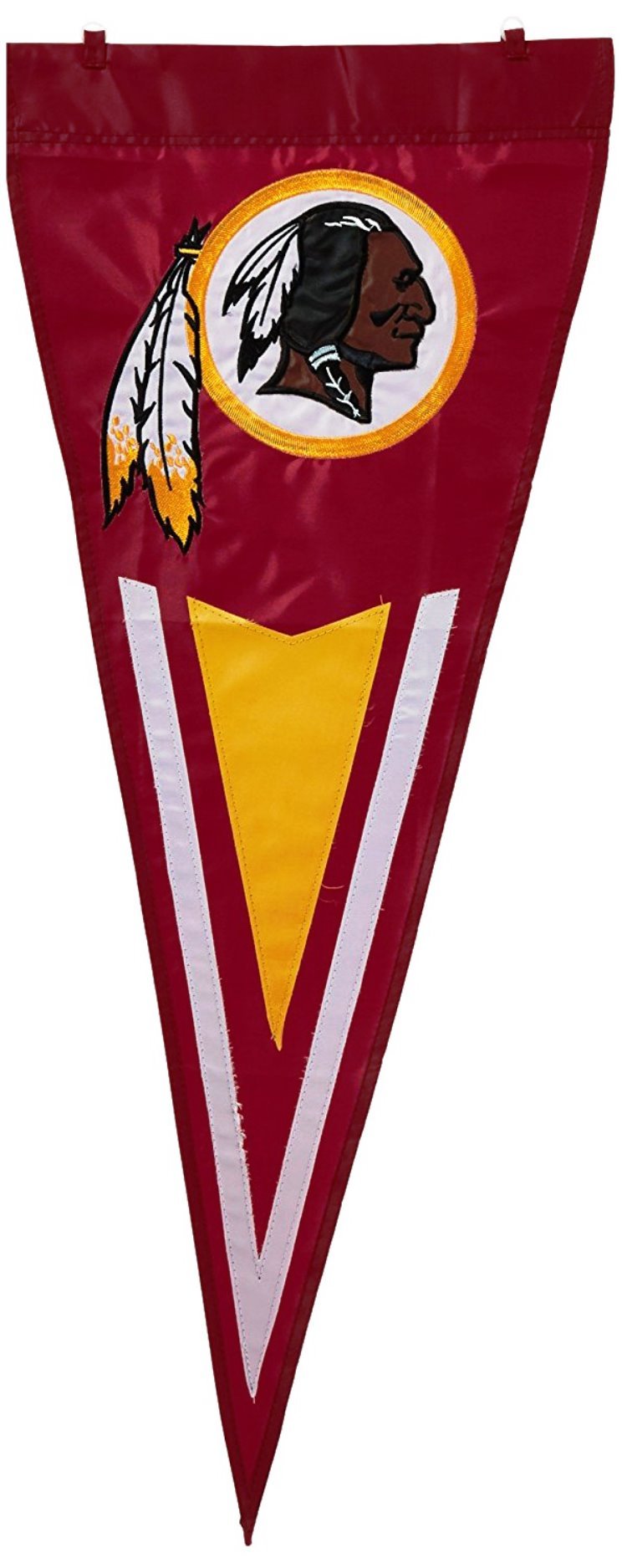 Washington Redskins Commanders Retro 14x34 Inch Garden Flag Banner Yard Pennant Design Embroidered Outdoor