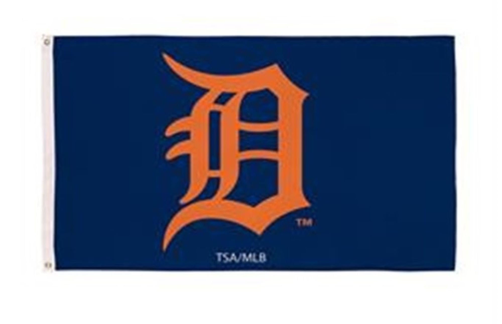 Detroit Tigers Premium 3x5 Foot Flag Banner, Metal Grommets, Indoor Outdoor, Single Sided, Officially Licensed