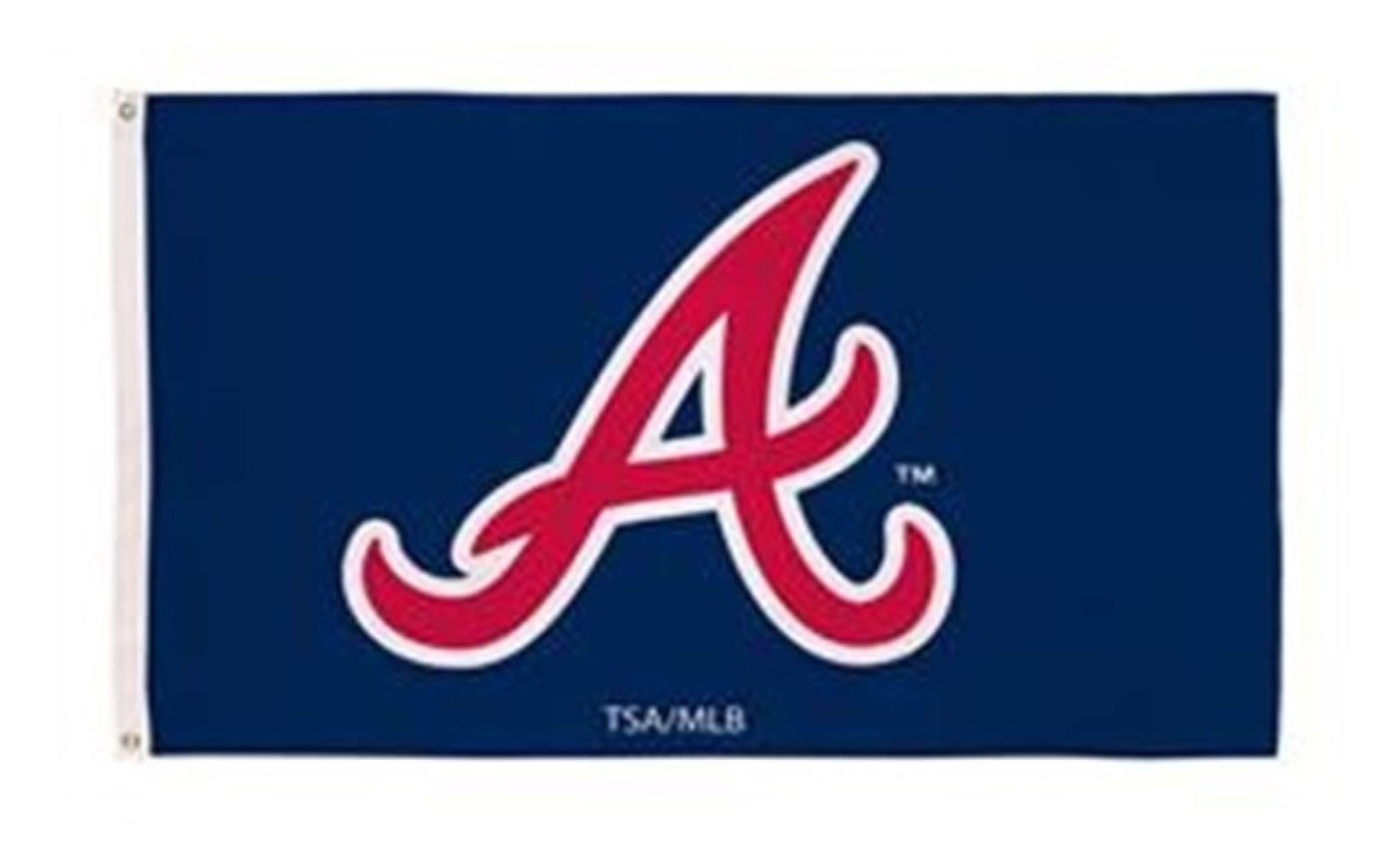 Atlanta Braves Premium 3x5 Foot Flag Banner, Metal Grommets, Indoor Outdoor, Single Sided, Officially Licensed