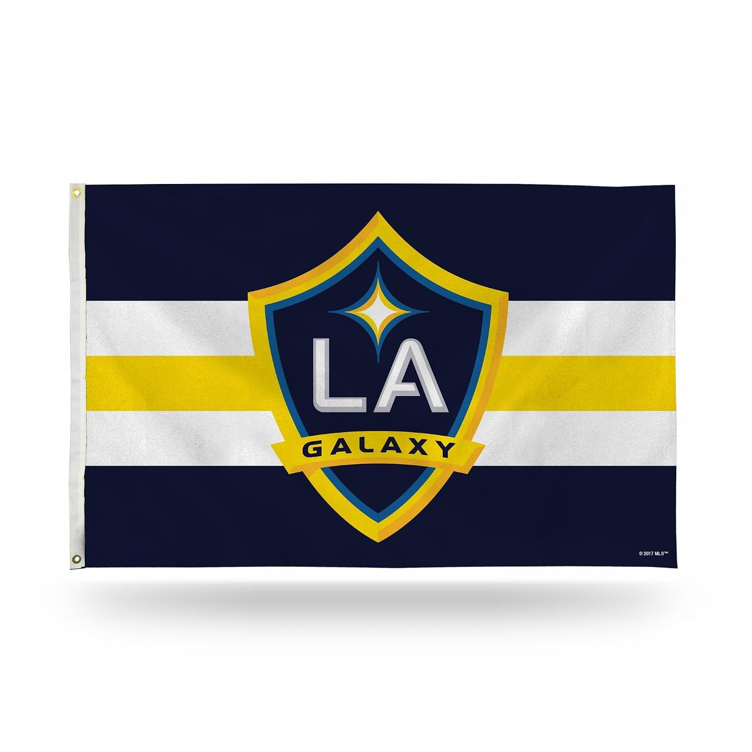 Los Angeles Galaxy La Premium 3x5 Feet Flag Banner, Country Design, Polyester, Metal Grommets, Officially Licensed