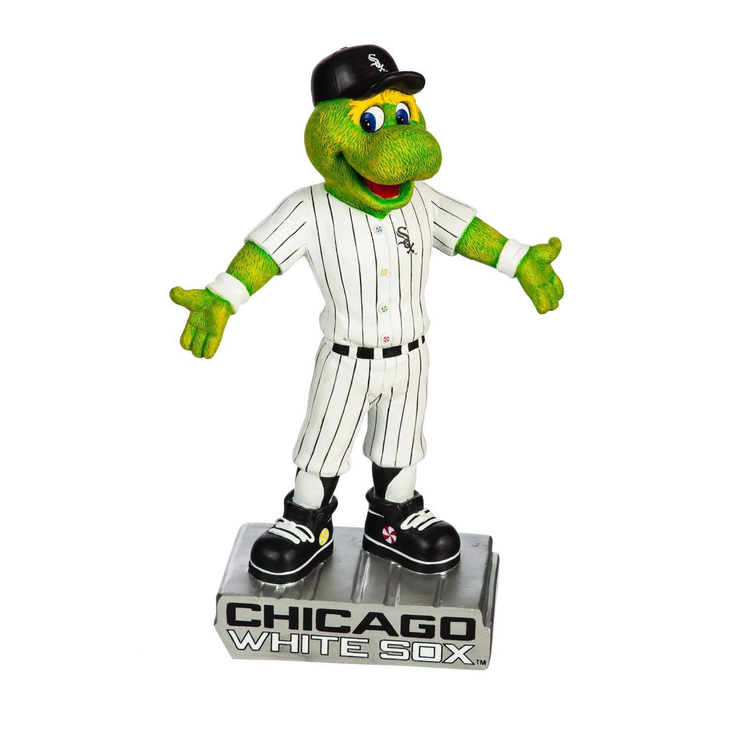 Chicago White Sox Team Mascot Garden Statue, Hand Painted Resin, 12 Inch, Indoor Outdoor Decorative Sports Mascot, Officially Licensed