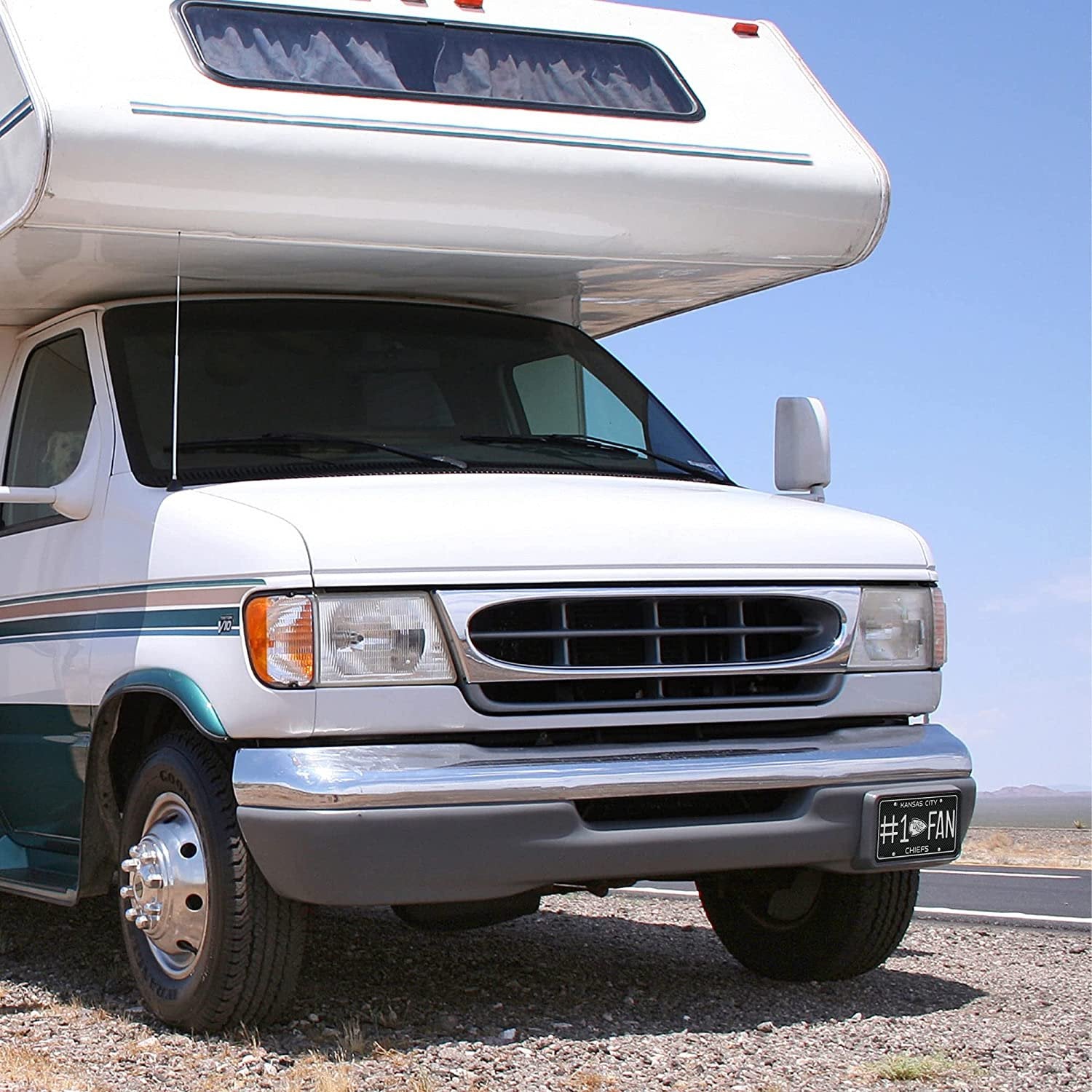 Kansas City Chiefs #1 Fan Metal License Plate Tag Carbon Fiber Design 12x6 Inch