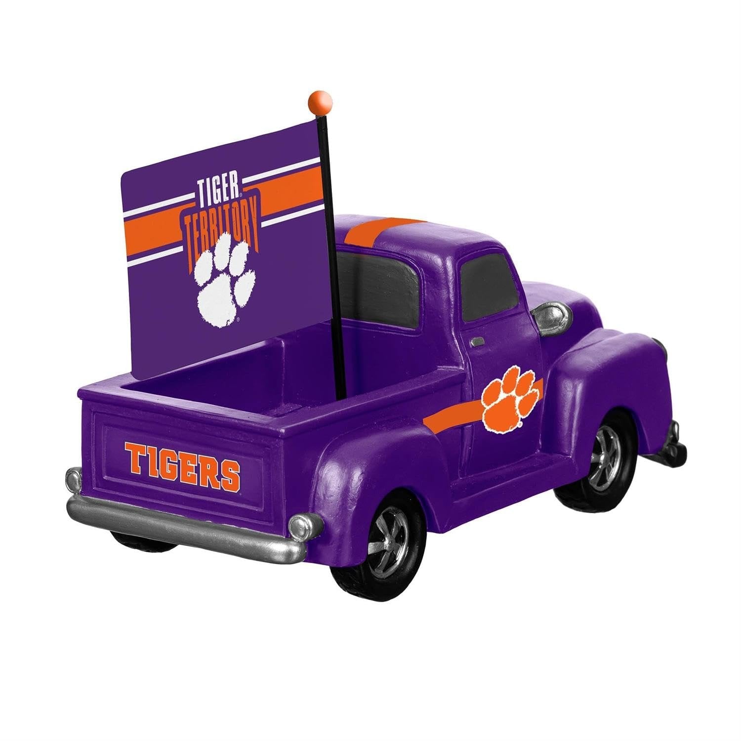 Clemson University Tigers 9 Inch Metal Rally Truck Statue, Outdoor Garden or Indoor Fan Decor, Sports Fan Collectible Figurine, Officially Licensed