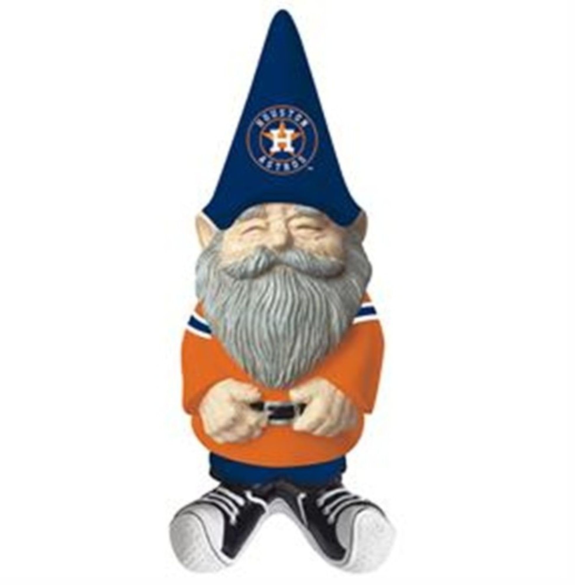 Houston Astros Garden Gnome, 11 Inch Hand Painted Resin Statue, Indoor Outdoor Decor, Officially Licensed