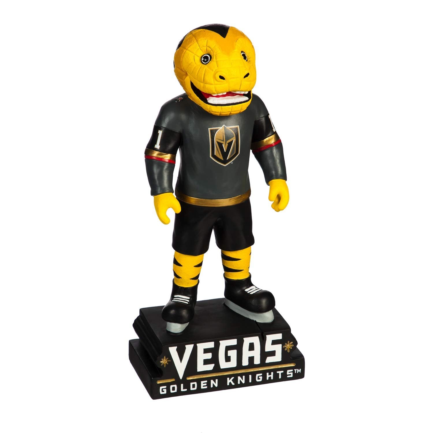 Vegas Golden Knights Team Mascot Garden Statue, Hand Painted Resin, 12 Inch, Indoor Outdoor Decorative Sports Mascot, Officially Licensed