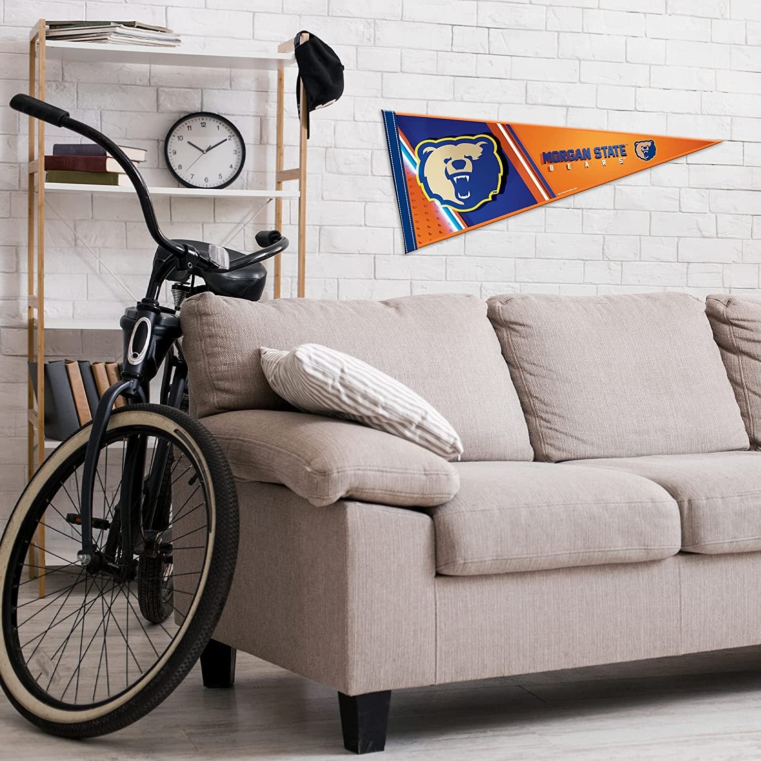 Morgan State University Bears Soft Felt Pennant, 12x30 Inch, Easy To Hang