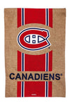 Montreal Canadiens Premium Garden Flag Banner, Double Sided, Burlap Style, 13x18 Inch