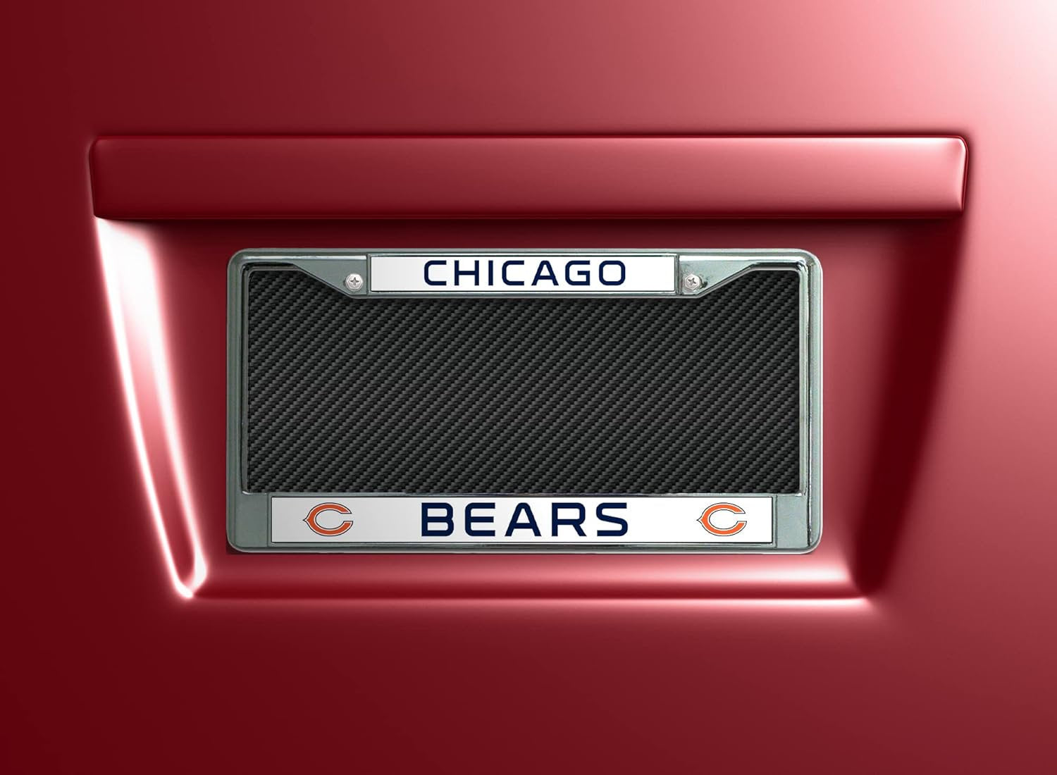 University of Pittsburgh Panthers Pitt Alumni Chrome Metal License Plate Frame Tag Cover, 6x12 Inch, Pre-Drilled Holes, Officially Licensed
