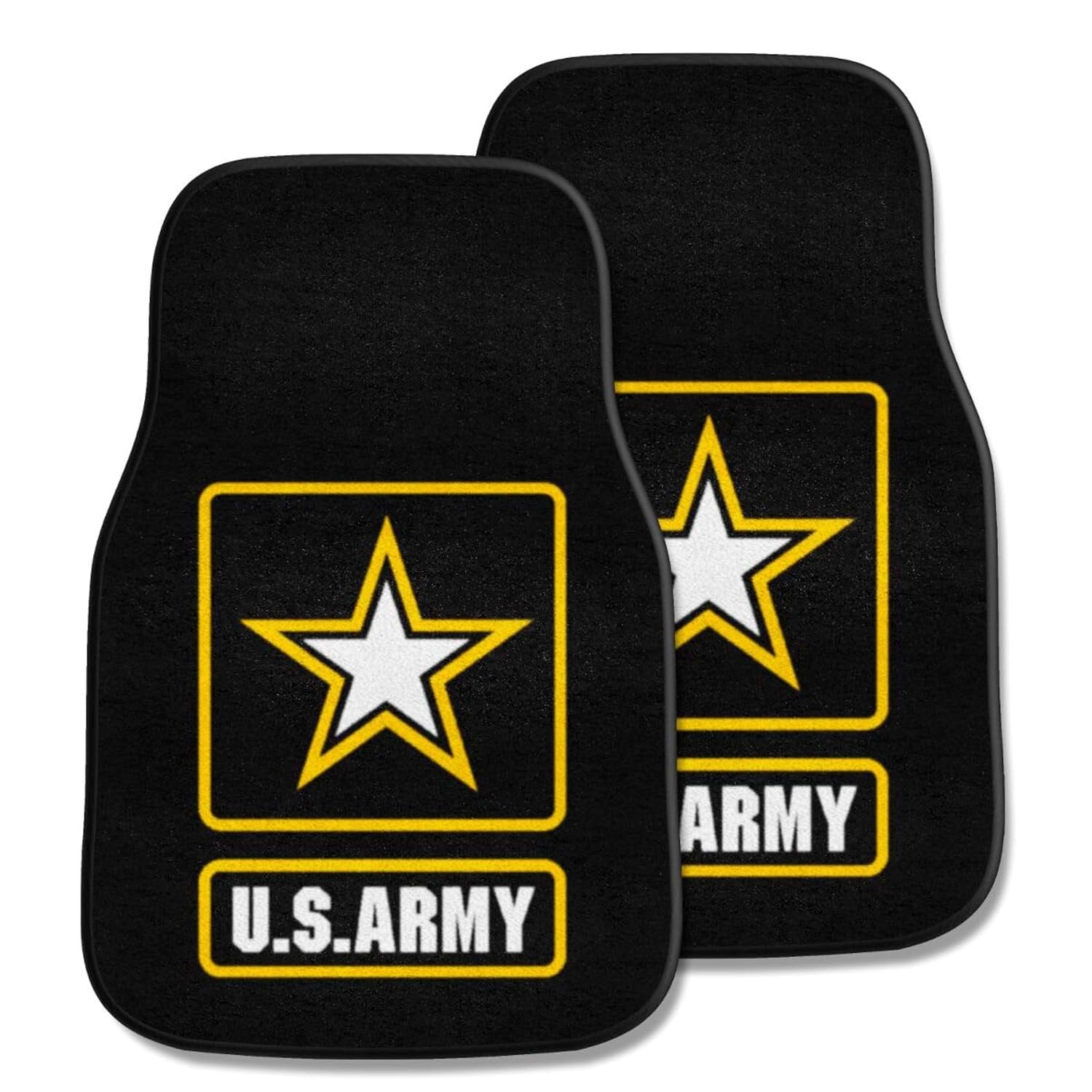 U.S. Army Carpet Car Floor Mats, 18x27 Inch, Set of 2, Universal Fit, Officially Licensed