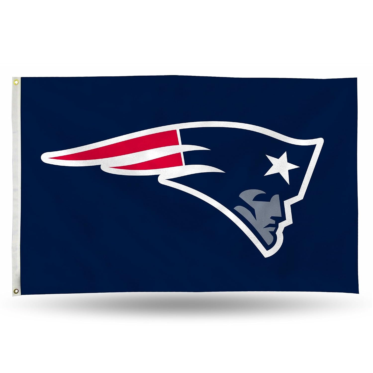 New England Patriots Premium 3x5 Feet Flag Banner, Logo Design, Metal Grommets, Outdoor Use, Single Sided