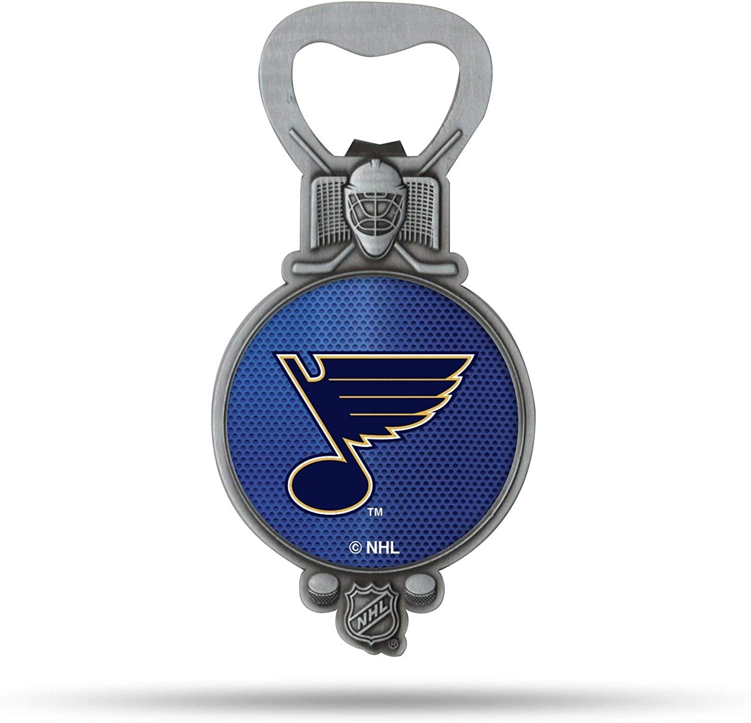 St Louis Blues Bottle Opener Magnet Pewter Metal Magnetic Party Starter Hockey