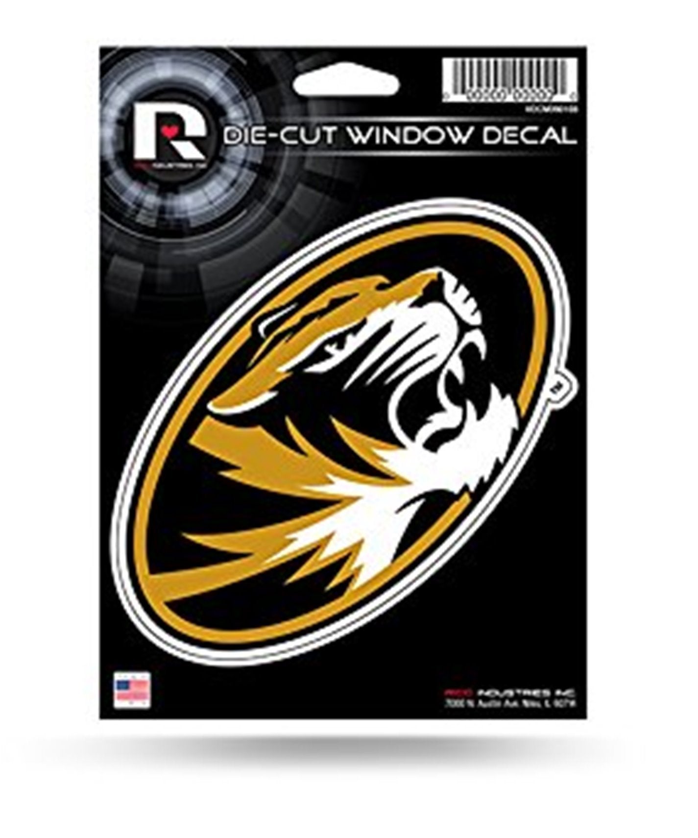 University of Missouri Tigers 5 Inch Die Cut Flat Vinyl Decal Sticker Adhesive Backing