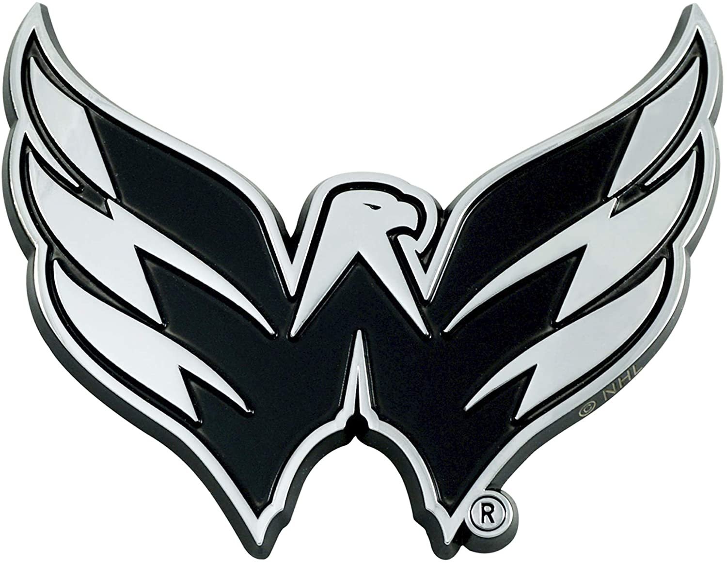 Washington Capitals Solid Metal Raised Auto Emblem Decal Adhesive Backing
