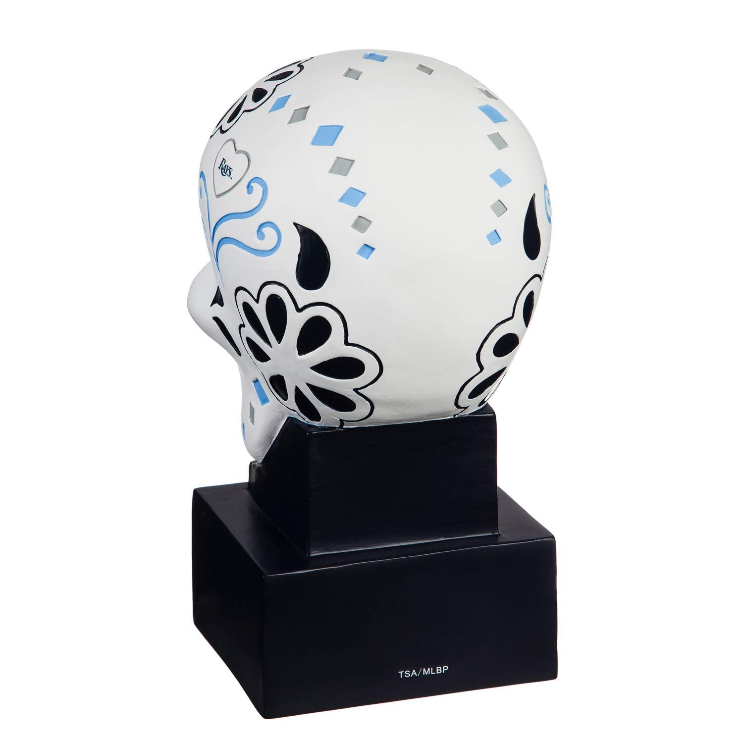 Tampa Bay Rays Sugar Skull Resin Statue, 10 Inch, Hand Painted, Officially Licensed MLB Decoration