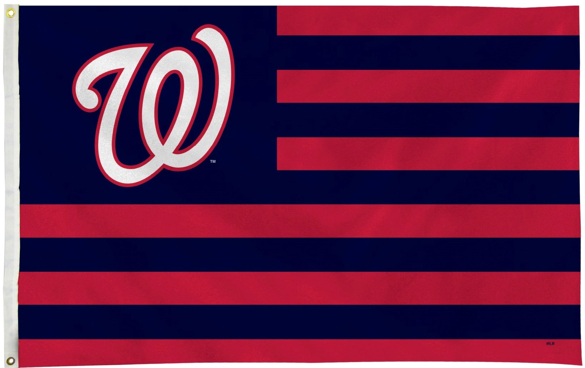 Washington Nationals Premium 3x5 Feet Flag Banner, Country Design, Metal Grommets, Outdoor Indoor, Single Sided, Officially Licensed