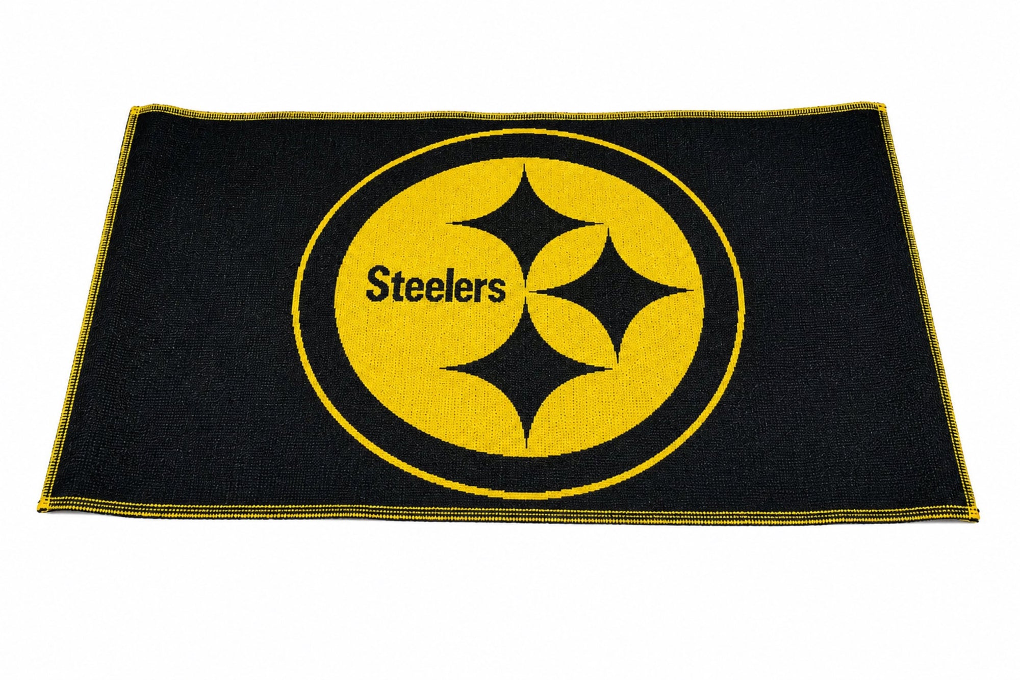 Pittsburgh Steelers 4x6 Feet Outdoor Mat Rug, Perfect for Tailgating, Picnic, Man Cave, Officially Licensed