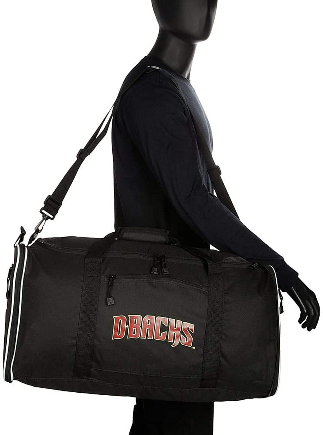 Washington Nationals Duffel Bag, Polyester, 28x12x11 Inch, Steal Style, Team Color, Officially Licensed MLB Fan Gear
