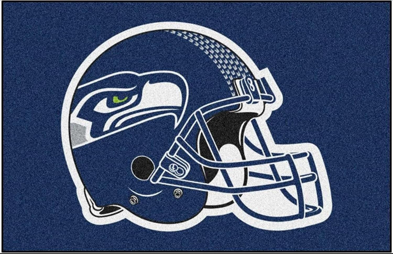 Seattle Seahawks Floor Mat Area Rug, 20x30 Inch, Nylon, Anti-Skid Backing, Officially Licensed