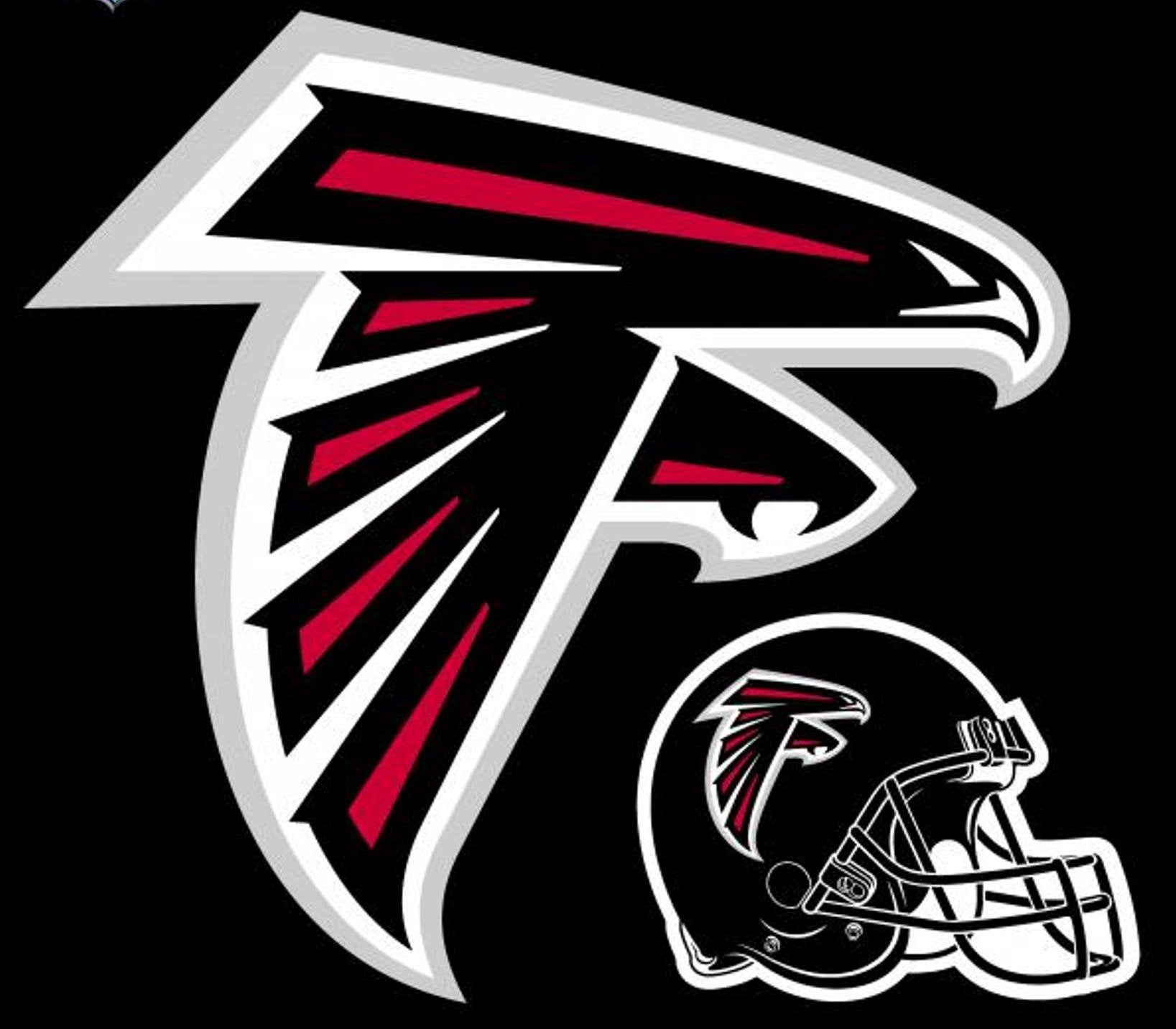 Atlanta Falcons 12" Logo Sticker, Bonus Decal, Flat Vinyl, Reusable Repositionable, Auto Home, Peel & Stick Application, Officially Licensed
