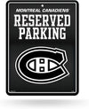 Montreal Canadiens Metal Parking Novelty Wall Sign 8.5 x 11 Inch Carbon Fiber Design
