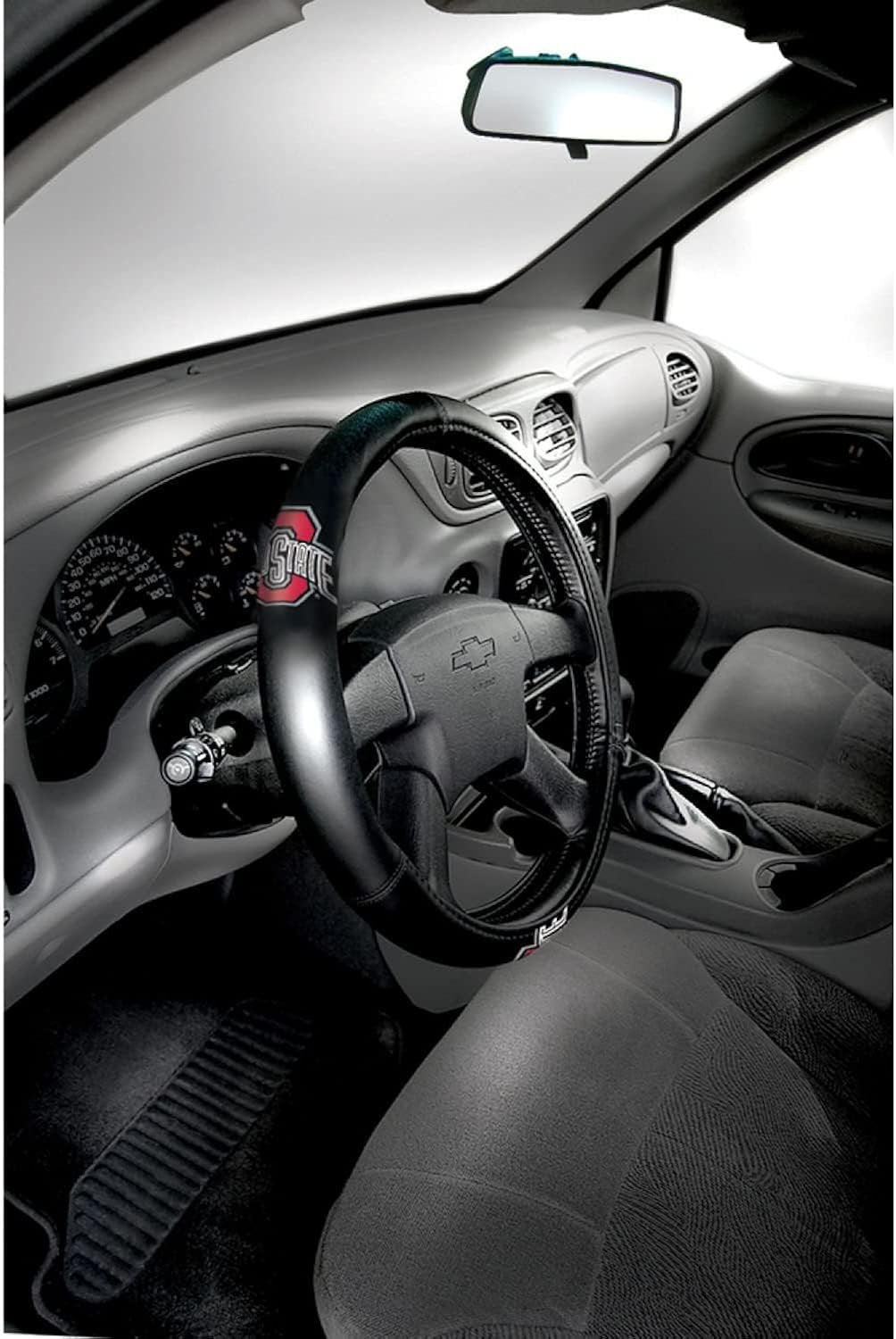 Seattle Mariners Premium Steering Wheel Cover, Rubber Grip, Made to fit 14.5-15.5 Inch Wheels, Officially Licensed