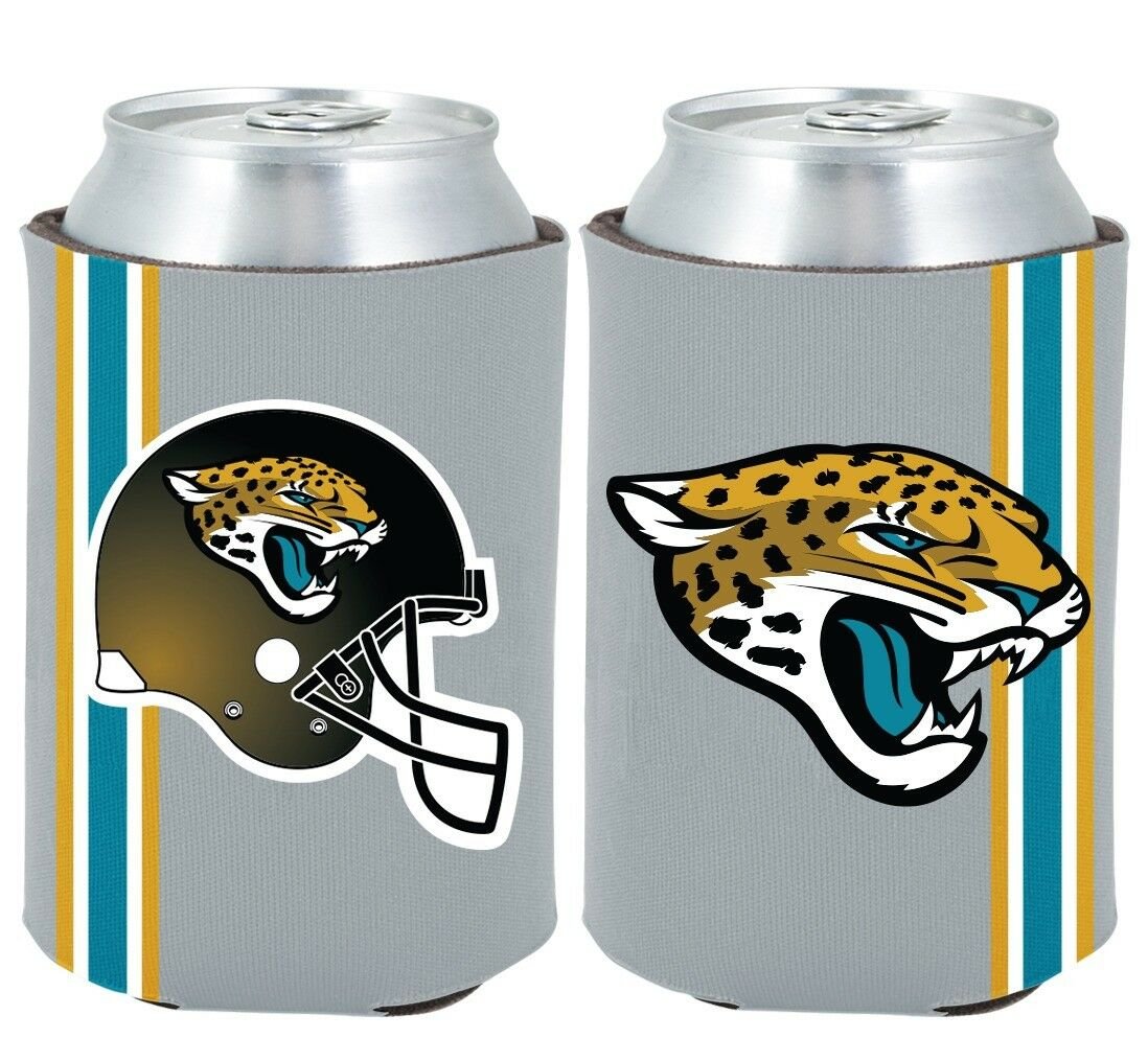 Jacksonville Jaguars 2-PACK CAN Retro THROWBACK Koozie Neoprene Holder Football