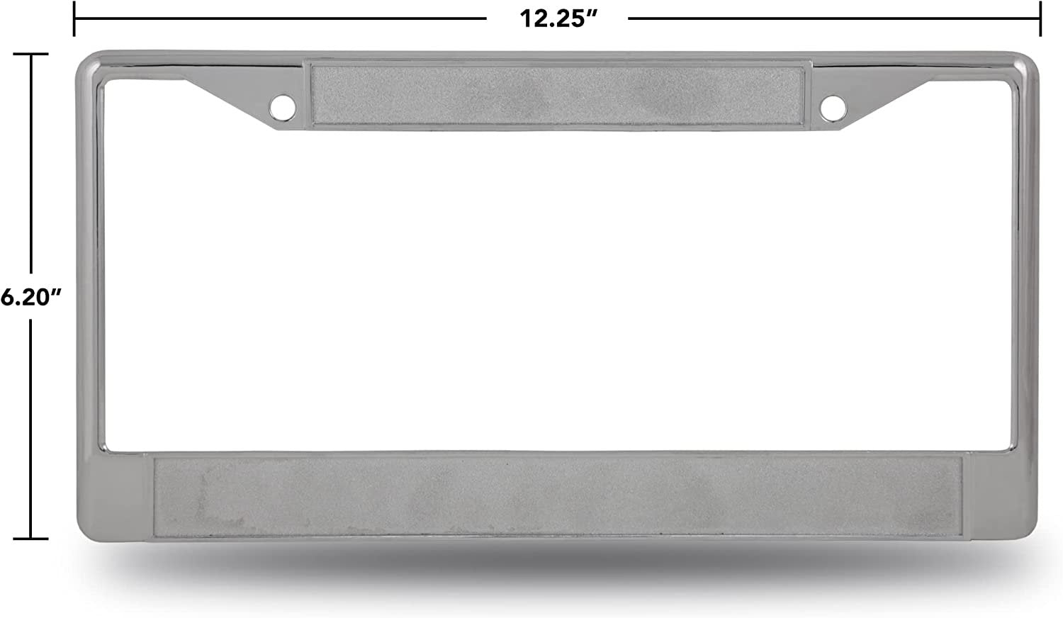 Virginia Commonwealth University Rams Vcu Black Metal License Plate Frame Chrome Tag Cover 6x12 Inch
