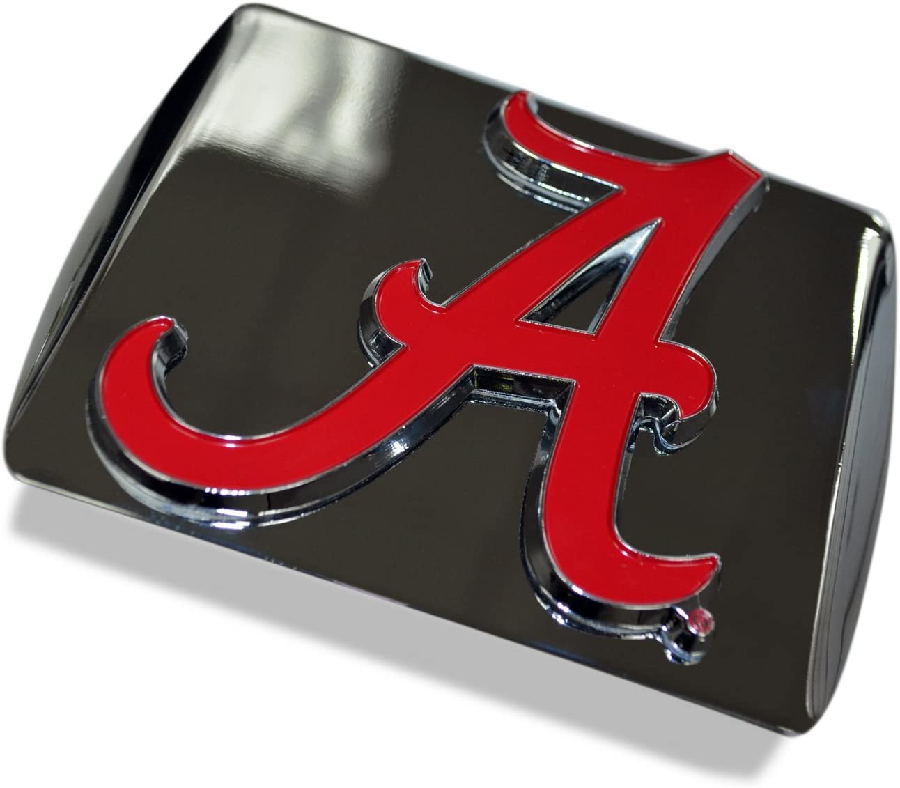 Kansas Jayhawks Hitch Cover Solid Metal with Raised Color Metal Emblem 2" Square Type III University of