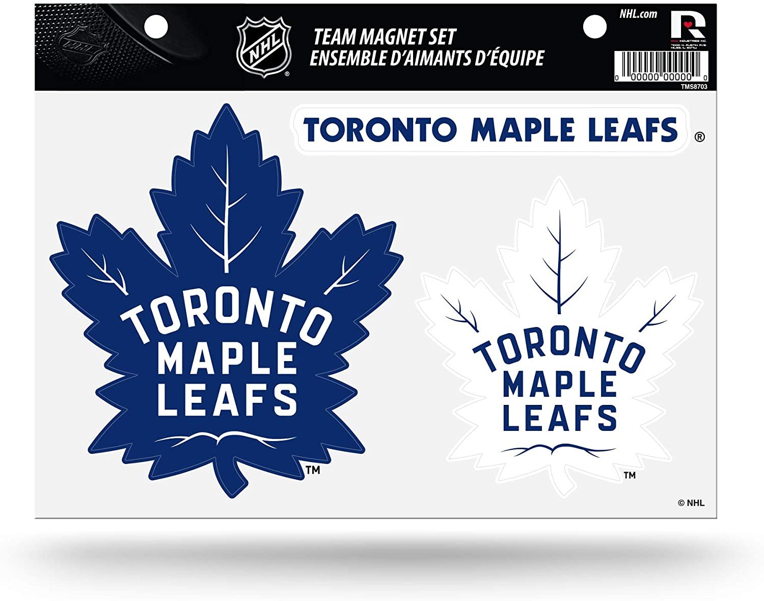 NHL Toronto Maple Leafs Die Cut Team Magnet Set Sheet