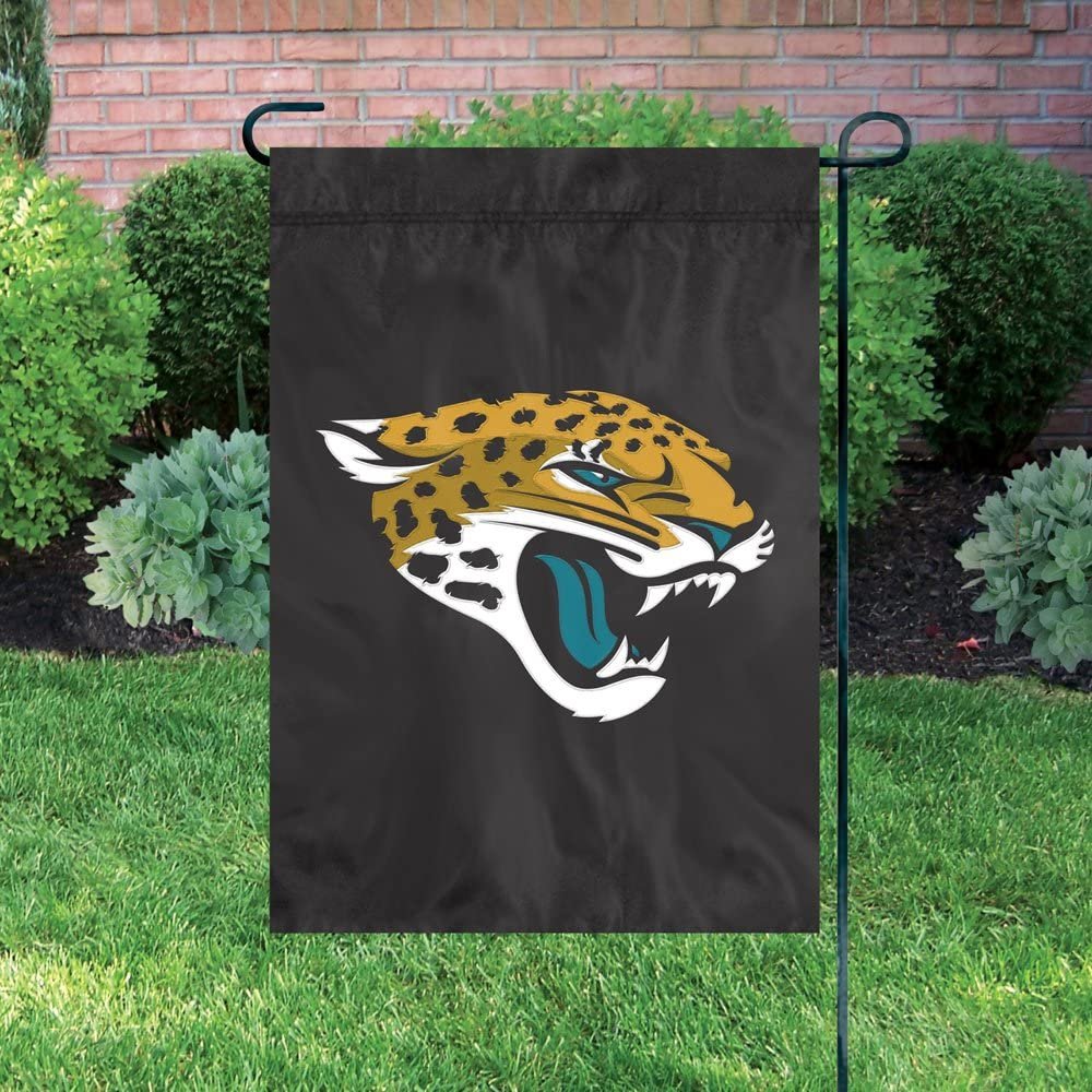 Jacksonville Jaguars Premium Garden Flag Banner Applique Embroidered 12.5x18 Inch