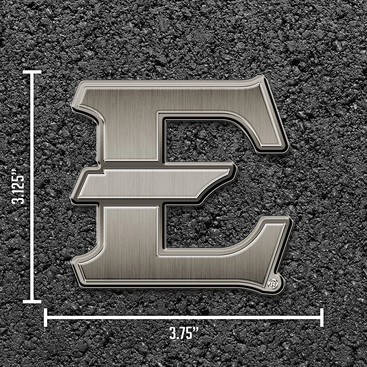East Tennessee State University Buccaneers Solid Metal Auto Emblem Antique Nickel for Car/Truck/SUV
