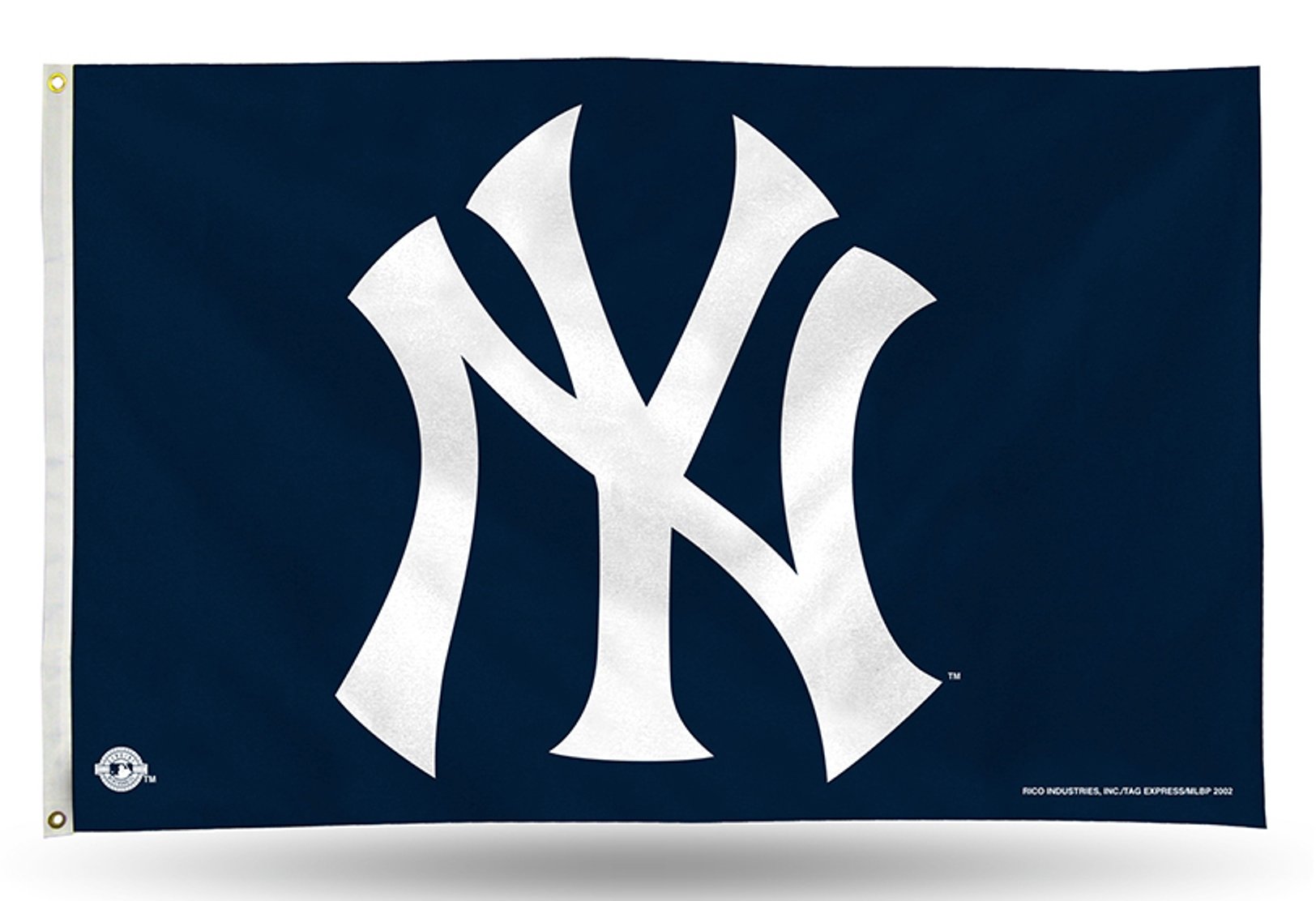 New York Yankees Premium 3x5 Foot Flag Banner, Metal Grommets, Indoor Outdoor, Retro Logo, Single Sided